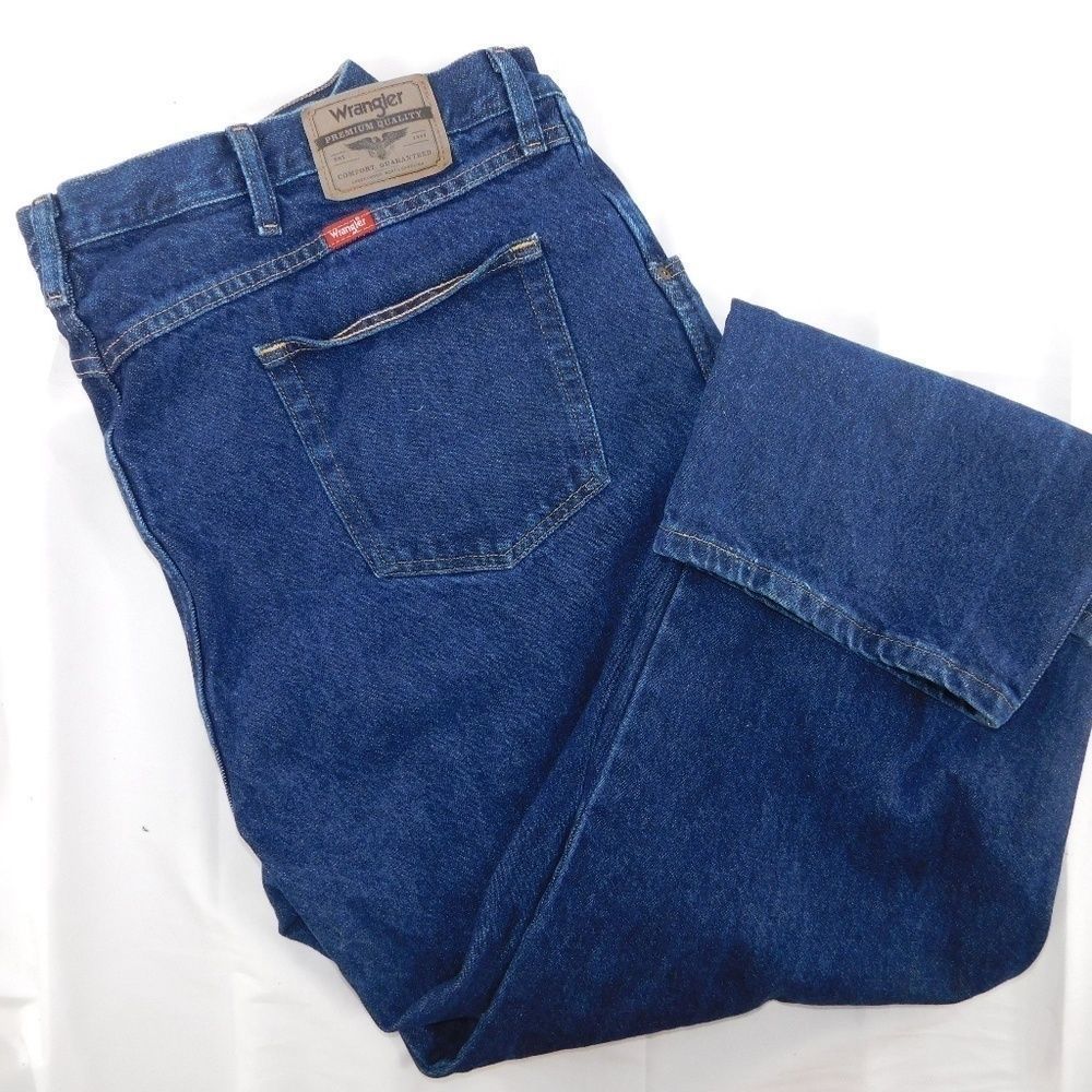 Wrangler Mens Blue Denim Jeans